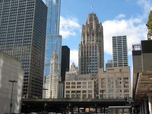 Chicago cityscape detail