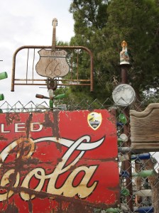 Coke sign in bottle are