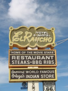 El Rancho sign Gallup, NM