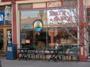 The Main Street Artisans Cafe, in Evanston, served up some great coffee. The walls of the cafe and a back room showcased colorful Western art.