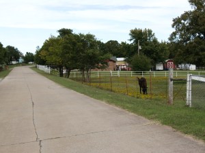 Vintage Route 66 outside Kellyville, OK.